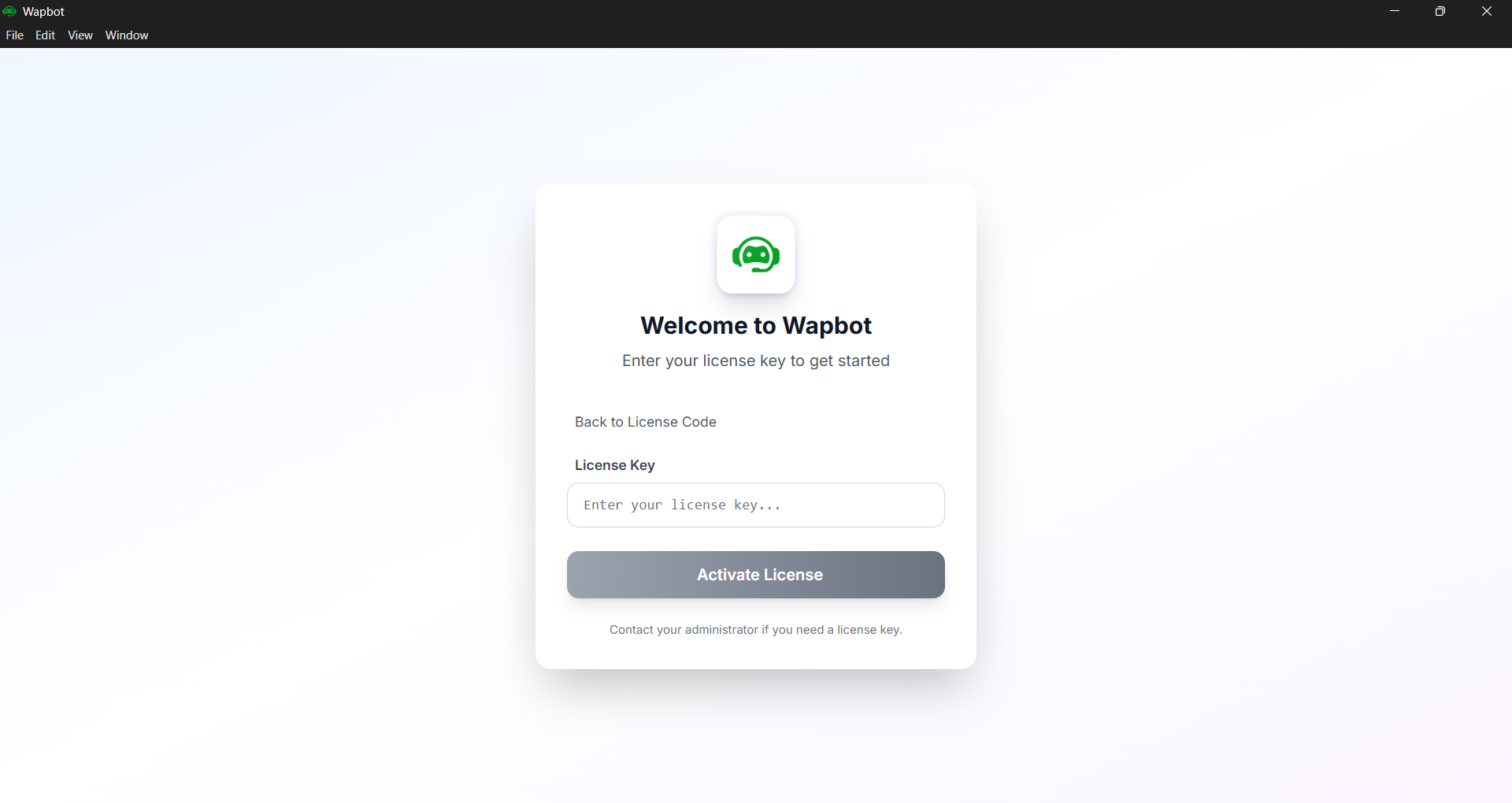 Enter Activation Code
